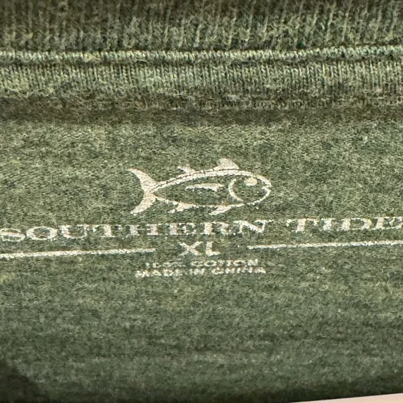 Southern Tide Olive Long Sleeve Shirt - Picture 3 of 3